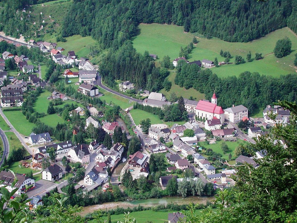 Hotel Zum Goldenen Hirschen Göstling an der Ybbs Buitenkant foto